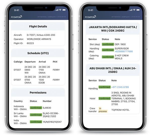 Flights order