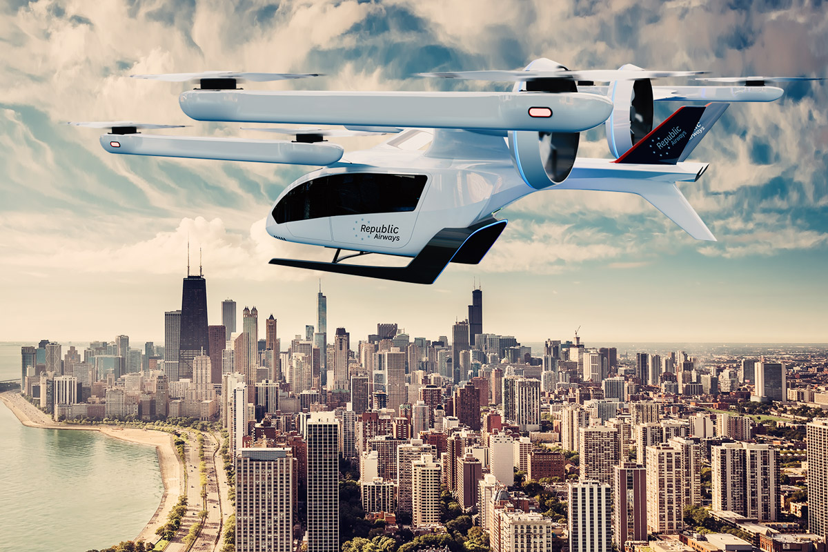 Eve  Republic Airways Holdings       200 eVTOL