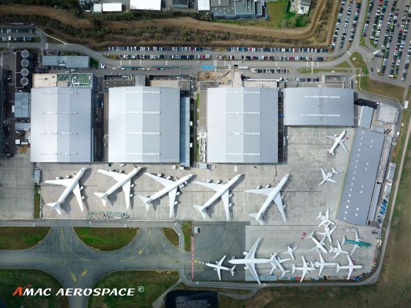 AMAC Aerospace одновременно обслужила пять Boeing 747-8i