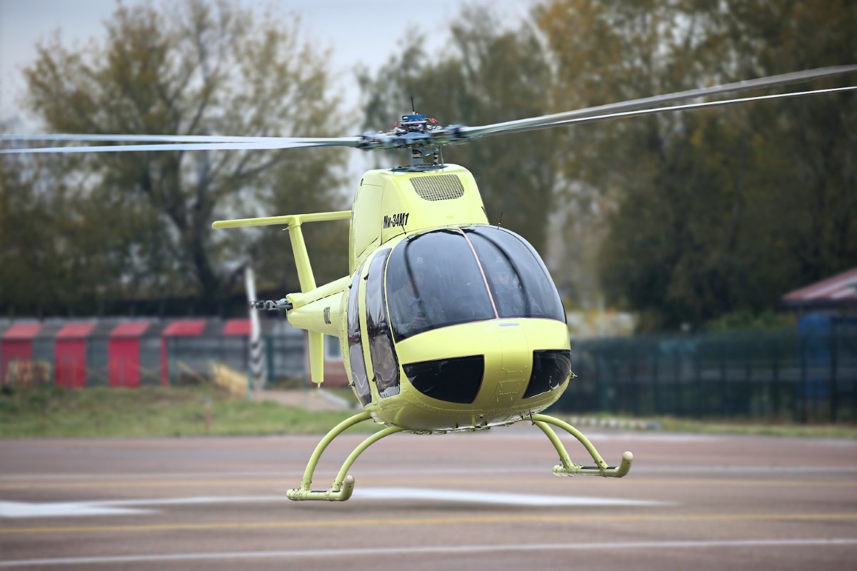 Лёгкий вертолёт Ми-34М1 с новым отечественным двигателем ВК-650В совершил первый полёт