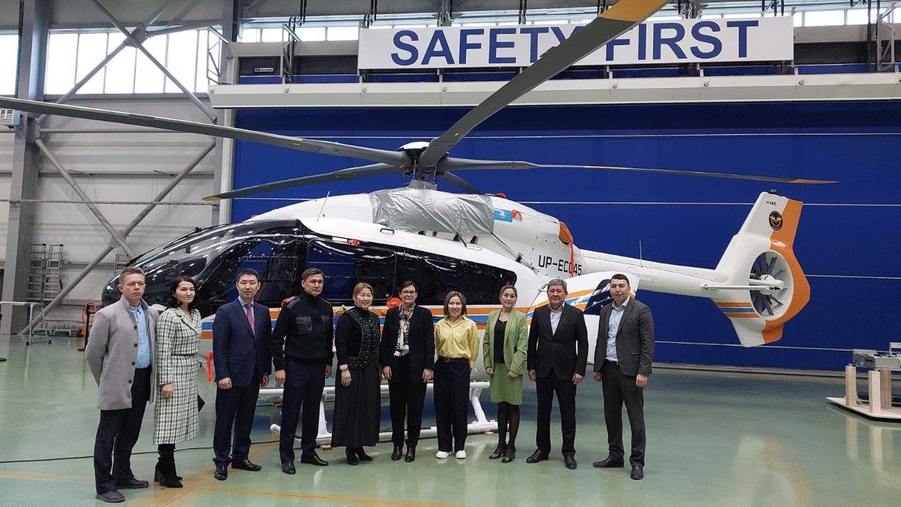На заводе в Казахстане собраны новые вертолеты Airbus