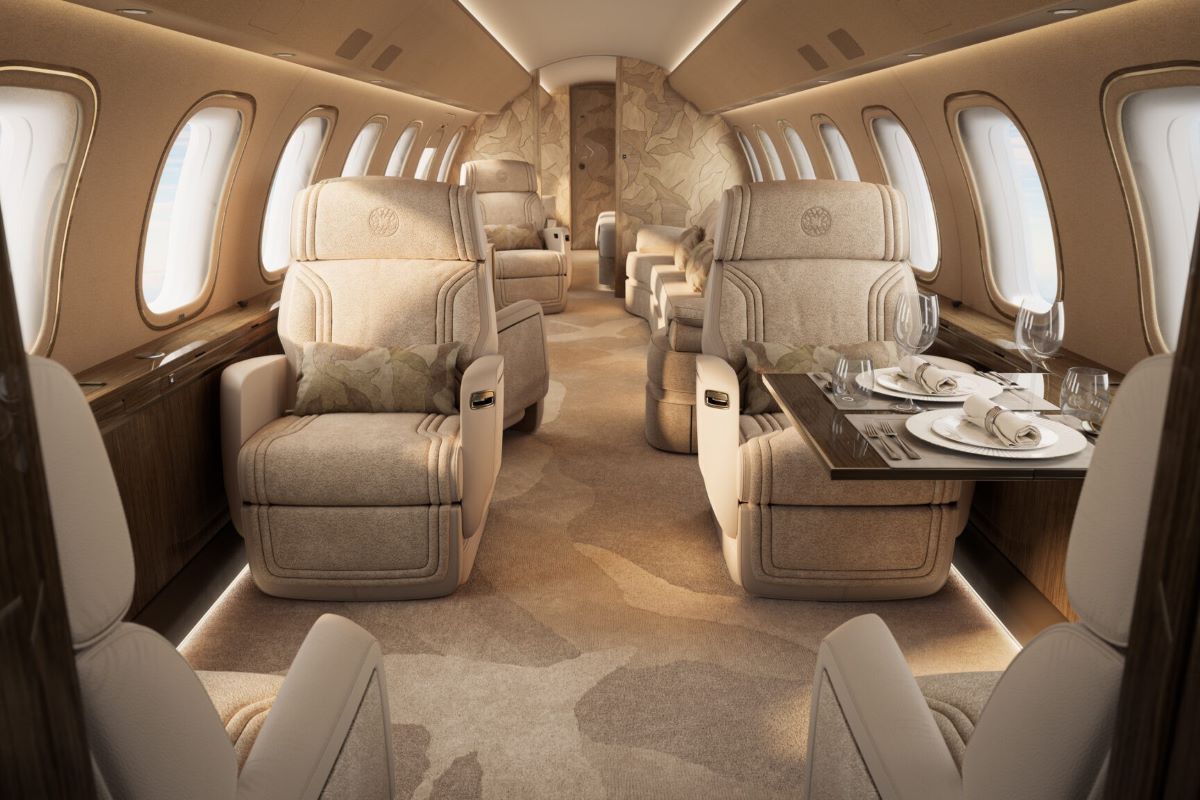 Bombardier и Elie Saab представляют эксклюзивный дизайн салона Global 8000