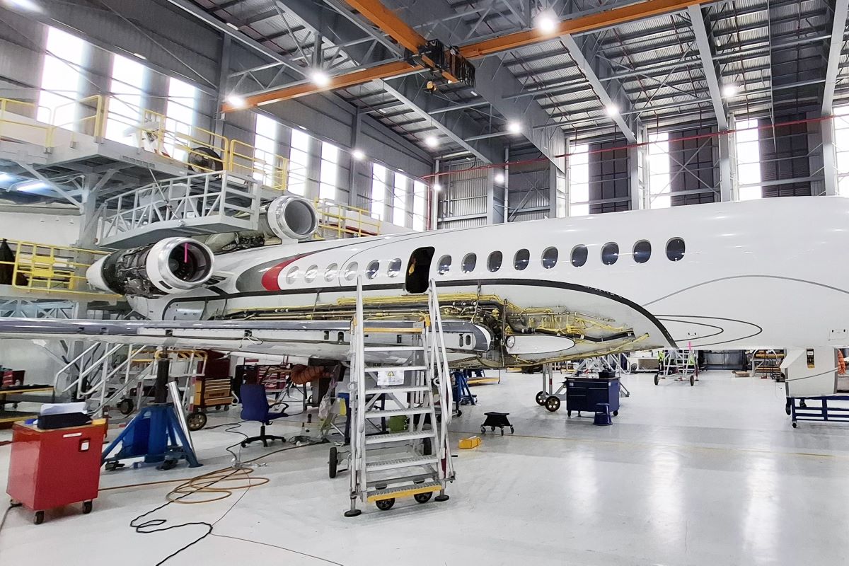 ExecuJet MRO Services Malaysia завершила первую плановую проверку Falcon 8X