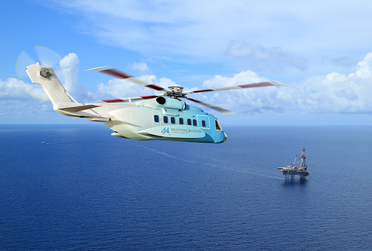 Milestone объявляет о продаже Sikorsky S-92 Brunei Shell Petroleum