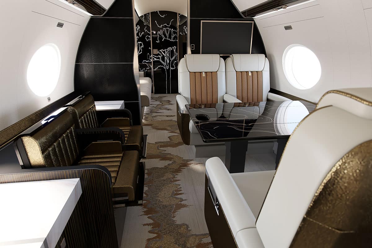 Студент выиграл $100000 от Flexjet за дизайн салона самолета