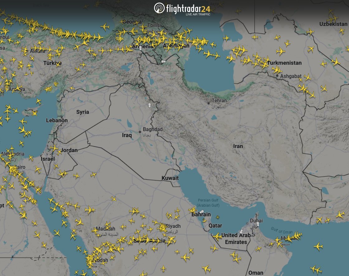 Трафик деловой авиации в странах Персидского залива парализован из-за конфликта с Ираном