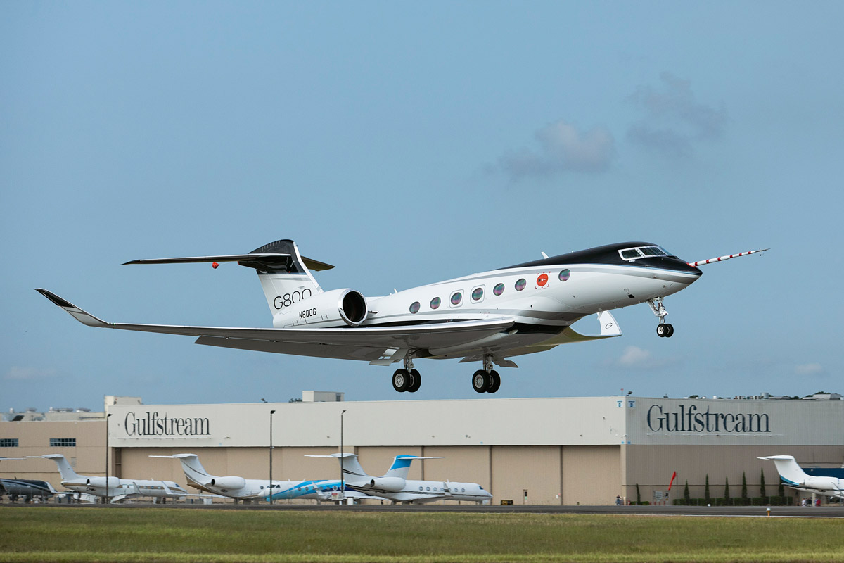 Сертификация Gulfstream G800 перенесена на конец 2023 года