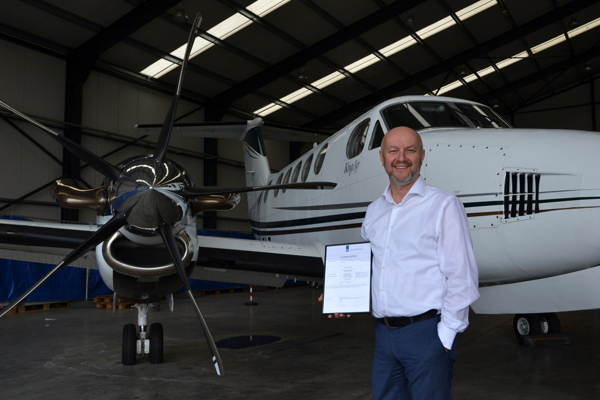 Zeusch Aviation получает сертификат эксплуатанта от Управления гражданской авиации Нидерландов