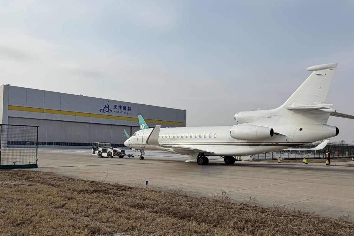 ExecuJet Haite в Тяньцзине получила разрешение на техобслуживание под таможенным контролем