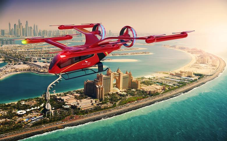Falcon Aviation Services будет выполнять туристические рейсы в Дубае на eVTOL Eve 