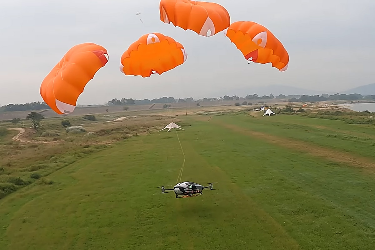 Баллистическая парашютная система спасет eVTOL при отказе на малой высоте